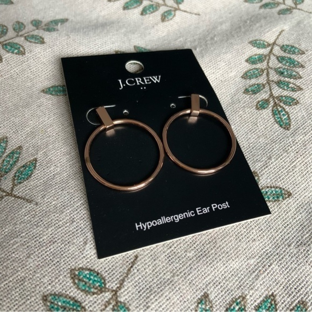 NEW J.Crew Gold Hoop Earrings